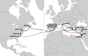 Increased service quality and efficiency with enhanced Mediterranean – U.S. East Coast service 3