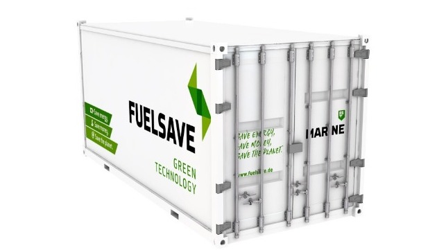 FUELSAVE Introduces Containerized Engine Optimization System 1 The FS MARINE+ Container has been designed to provide ship operators with a more cost-effective, plug-in and play version of its engine combustion optimisation and emissions abatement system