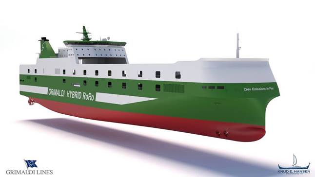 Kongsberg Awared Contract for Grimaldi’s Nine Hybrid RoRo Vessels