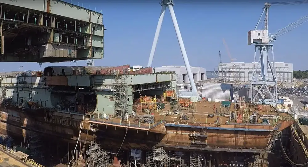 Watch Construction Of Future US Aircraft Carrier John F. Kennedy