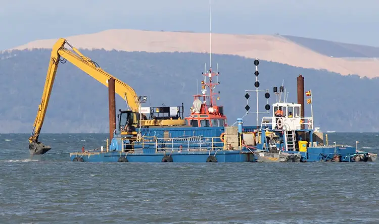 Dredging Operation in process