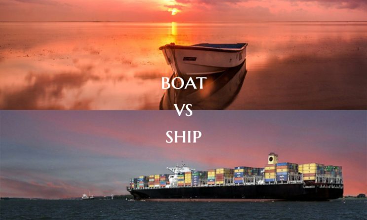 difference between ship boat and yacht