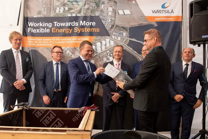 Ground-breaking ceremony held for Wärtsilä built Hamina LNG terminal
