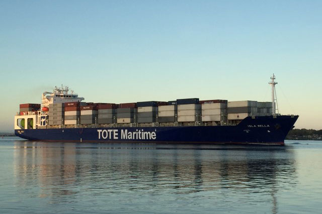 TOTE’s world-first, LNG-powered containerships prove reliability of mature, dual-fuel technology