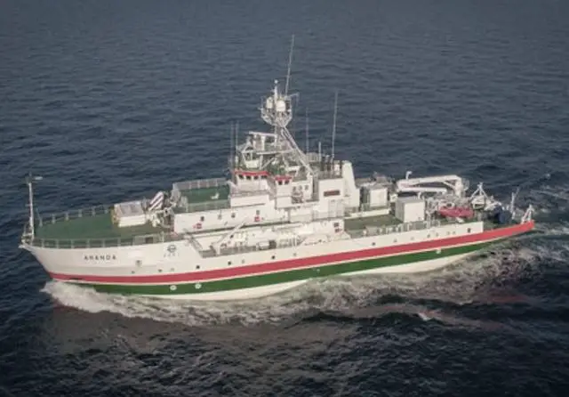Renovated marine research vessel Aranda embarks immediately on a research cruise 1 Renovated marine research vessel Aranda embarks immediately on a research cruise