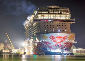 Norwegian Joy Begins Her Journey To China With Conveyance Along The Ems River 7 Norwegian Joy Begins Her Journey To China With Conveyance Along The Ems River 5