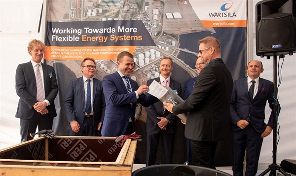 Ground-breaking ceremony held for Wärtsilä built Hamina LNG terminal