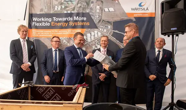 Ground-breaking ceremony held for Wärtsilä built Hamina LNG terminal 1 Ground-breaking ceremony held for Wärtsilä built Hamina LNG terminal 1
