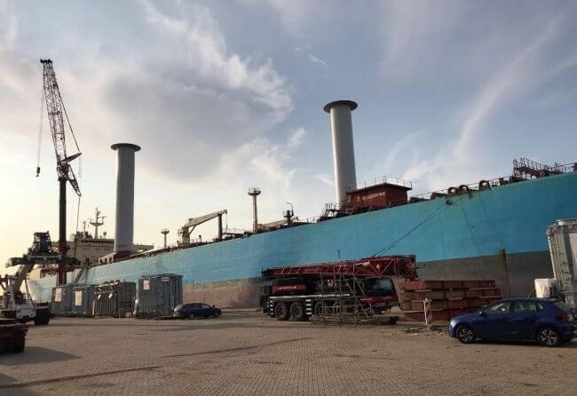 Testing Begins On First Product Tanker Vessel Utilising Wind Propulsion Technology 1 Testing Begins On First Product Tanker Vessel Utilising Wind Propulsion Technology 1