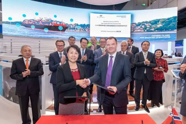 DNV GL And DSIC Sign JDP To Develop LNG Fuelled 23,000 TEU ULCV