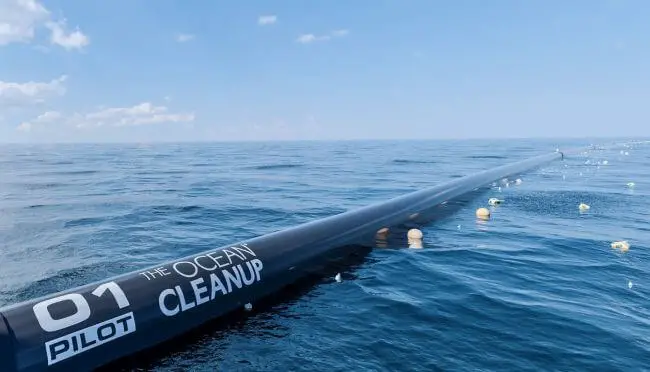 World’s First Ocean Cleanup System Launched From San Francisco