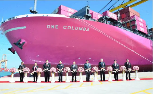 ONE Celebrates Arrival Of The Largest Container Vessel In Laem Chabang, Thailand