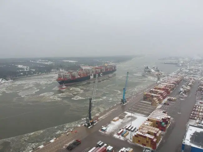 Klaipeda Seaport Opens Gates To One Of The Largest Vessels Worldwide 1 Klaipeda Seaport Opens Gates To One Of The Largest Vessels Worldwide 1