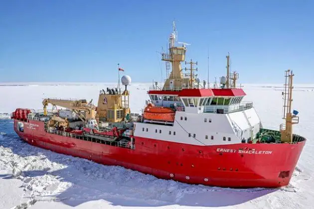 HMS Protector Helps Antarctic Scientists Begin Five-Year Mission To Study Sea Levels