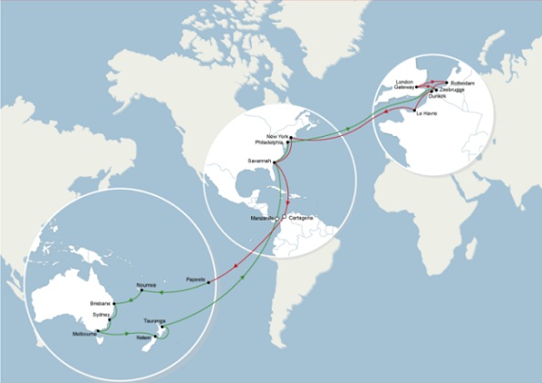 CMA CGM OCEANIA LINES – PAD Service To Resume Weekly Rotations