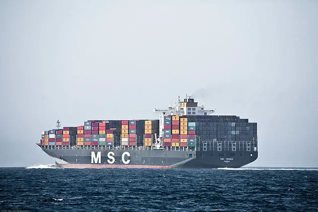 10 Largest Container Shipping Companies In The World 6 MSC Tomoko