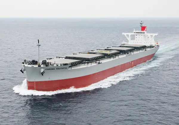 K Line Trials Binary Cycle Power Generation System on Newbuild Coal Carrier 1