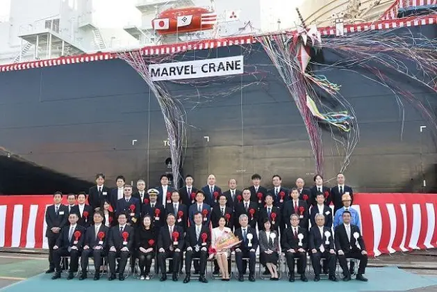 NYK Names New LNG Carrier ‘Marvel Crane’ At MHI 1