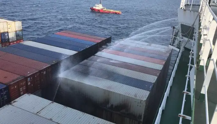 APL Vancouver Fire Under Control off Vietnam