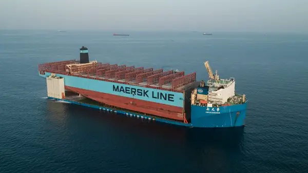 Maersk Honam Section on Its Way to South Korea