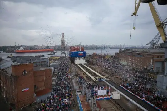 ROASTOM Launches The World’s Largest Nuclear Powered Ice Breaker ‘URAL’