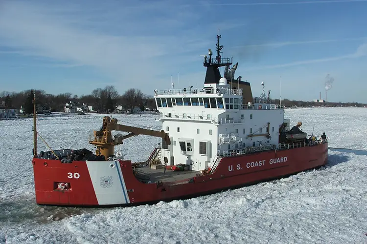 Coast Guard Cutter Mackinaw, a 240-foot heavy icebreaker