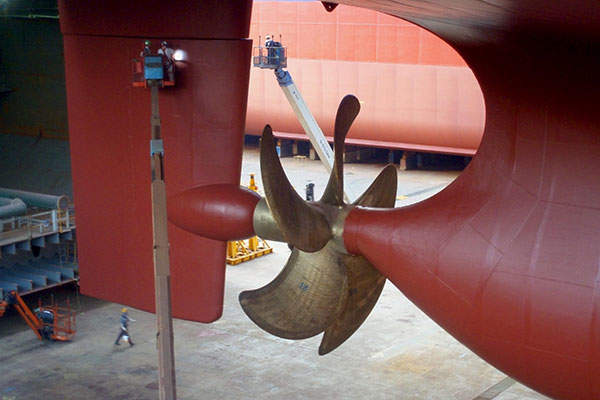 The Propeller of MSC Oscar in Action