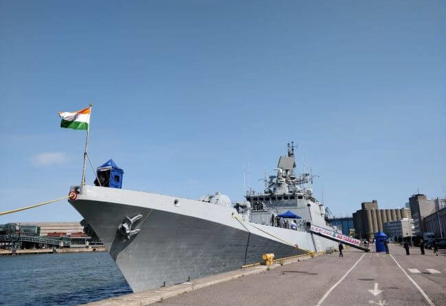 Indian Naval Ship Tarkash Arrives At Helsinki, Finland For Three Days Visit 1 Indian Naval Ship Tarkash Arrives At Helsinki
