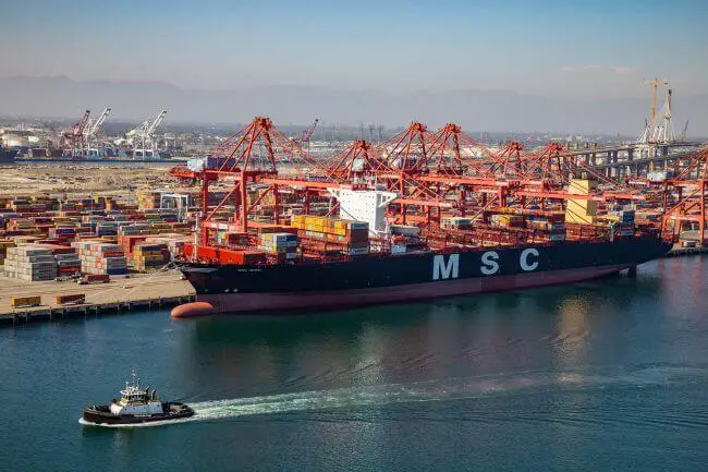 Port Of Long Beach Welcomes Cleanest Ship MSC Jewel To Visit U.S.