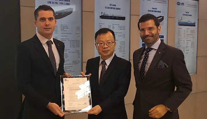 LR Awards Jiangnan AiP For 91000 M3 VLGC Panda 91T Design