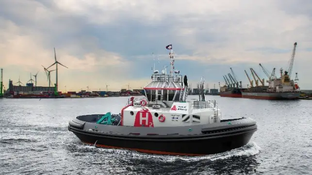 Worlds First Hydrogen-Powered Tug Hydrotug In Port Of Antwerp