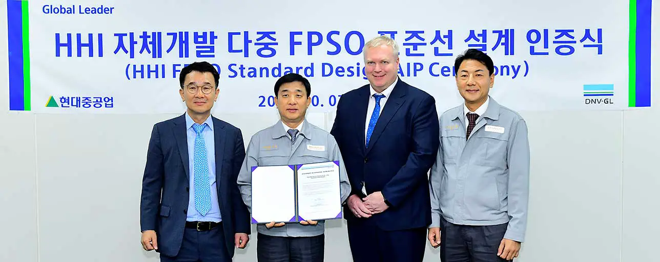 DNV GL Awards AiP Certificates To HHI For Three Types Of Standard Mid-Sized FPSOs 1 DNV GL Awards AiP Certificates To HHI For Three Types Of Standard Mid-Sized FPSOs