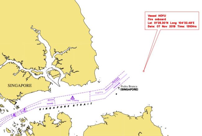 Fire On Board Panama-Flagged Tanker-HOYU In Singapore Waters