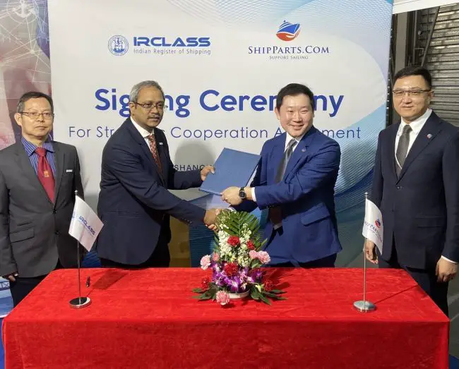 IRClass & Shipparts.com Ink Cooperation Agreement To Promote Indian Equipment Suppliers 1 IRClass & Shipparts.com Ink Cooperation Agreement To Promote Indian Equipment Suppliers 1