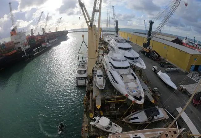 AAL Bangkok Loads 12 Floating Crafts, Including 51-Meter Superyacht 1 AAL Bangkok Loads 12 Floating Crafts, Including 51-Meter Superyacht 1