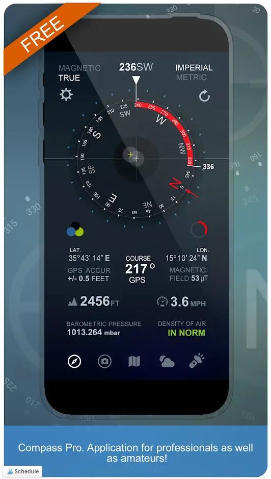 Top 10 Free Marine Compass Apps For Android Smart Phones 9 Compass Pro
