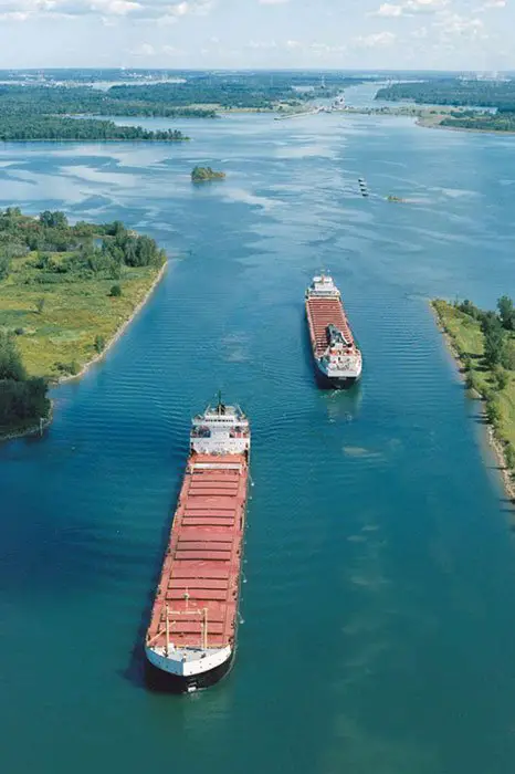 St. Lawrence Seaway: A Vital Waterway For Canada & USA 3 St. Lawrence Seaway Aerial View