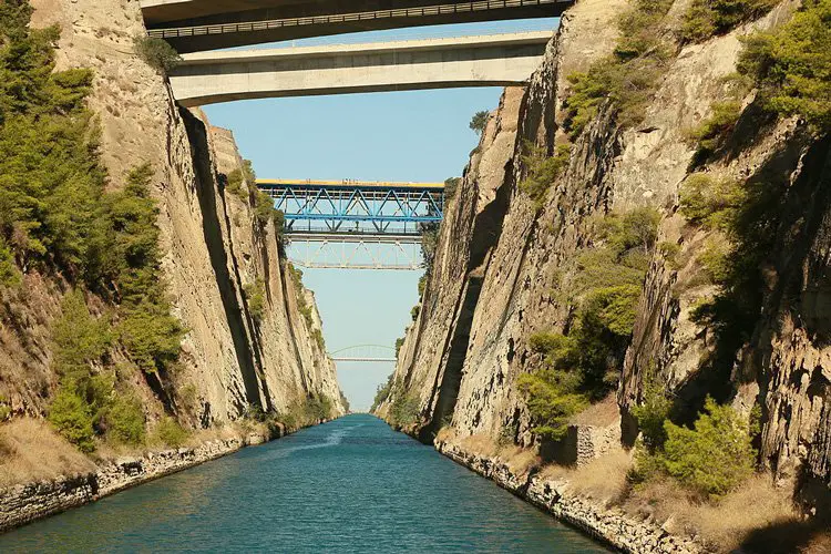 Corinth Canal: A Peculiar Manmade Waterway