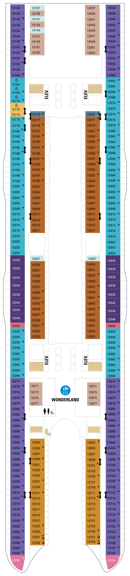 Wonder of the Seas Deck 12 Plan Wonder of the Seas Deck 12 Plan